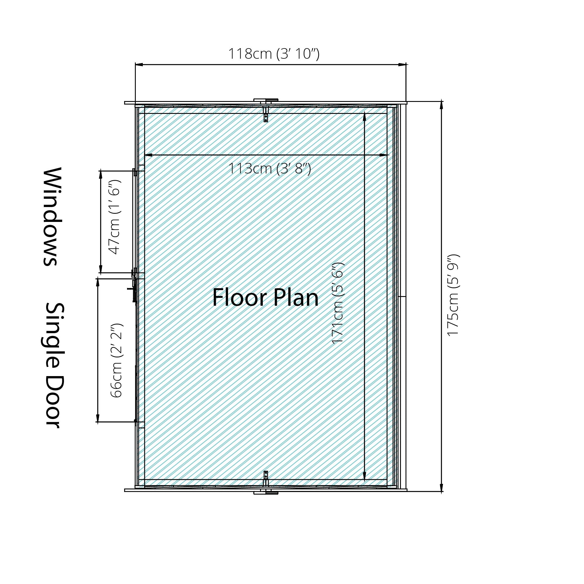 Mercia Overlap Reverse Apex Shed (6x4) (SI-001-001-0073 - EAN 5029442076959)