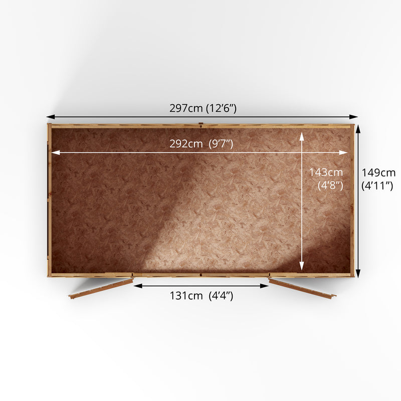 Mercia Overlap Apex Shed (5x10) (SI-001-001-0167 - EAN 5029442005249)