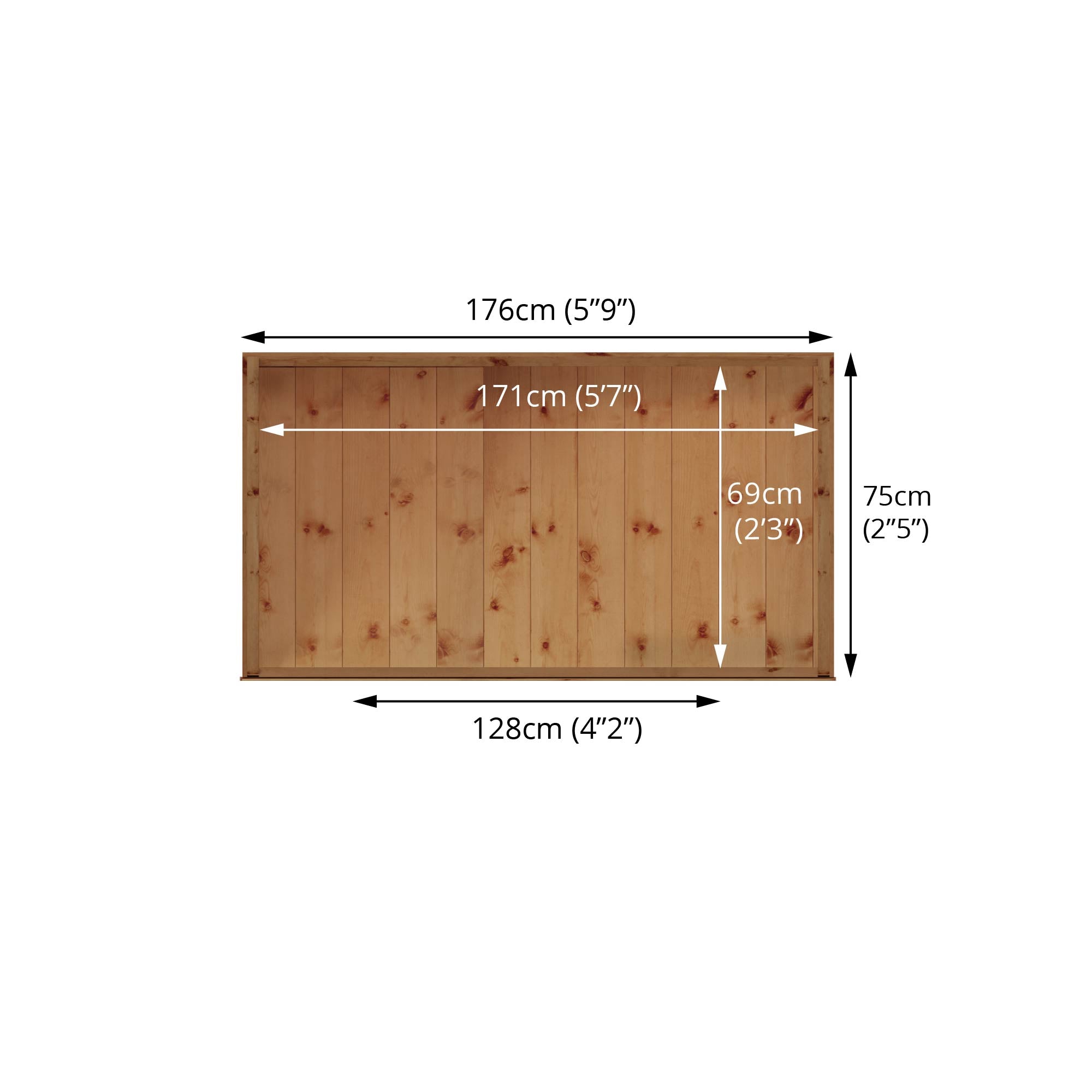 Mercia Shiplap Pent Storage (6 x 2'6) (SI-001-002-0023 - EAN 5029442008219)