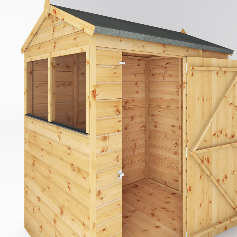 Mercia Shiplap Reverse Apex Shed (6x4) (SI-001-003-0159 - EAN 5029442006420)