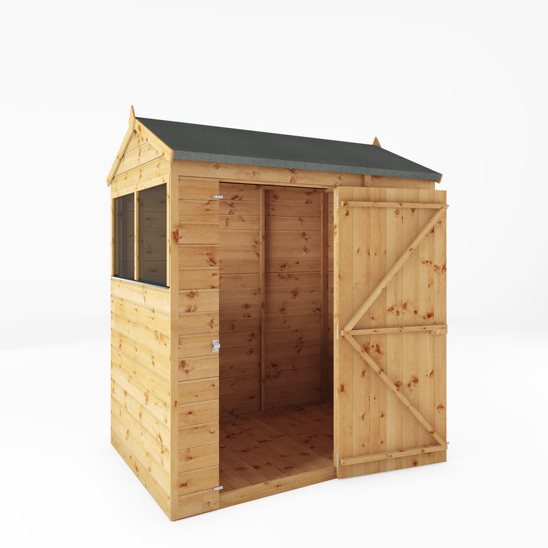 Mercia Shiplap Reverse Apex Shed (6x4) (SI-001-003-0159 - EAN 5029442006420)