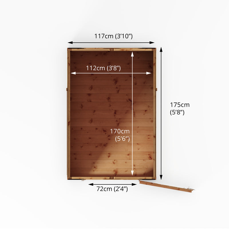 Mercia Shiplap Apex Shed (6x4) (SI-001-003-0159 - EAN 5029442006406)