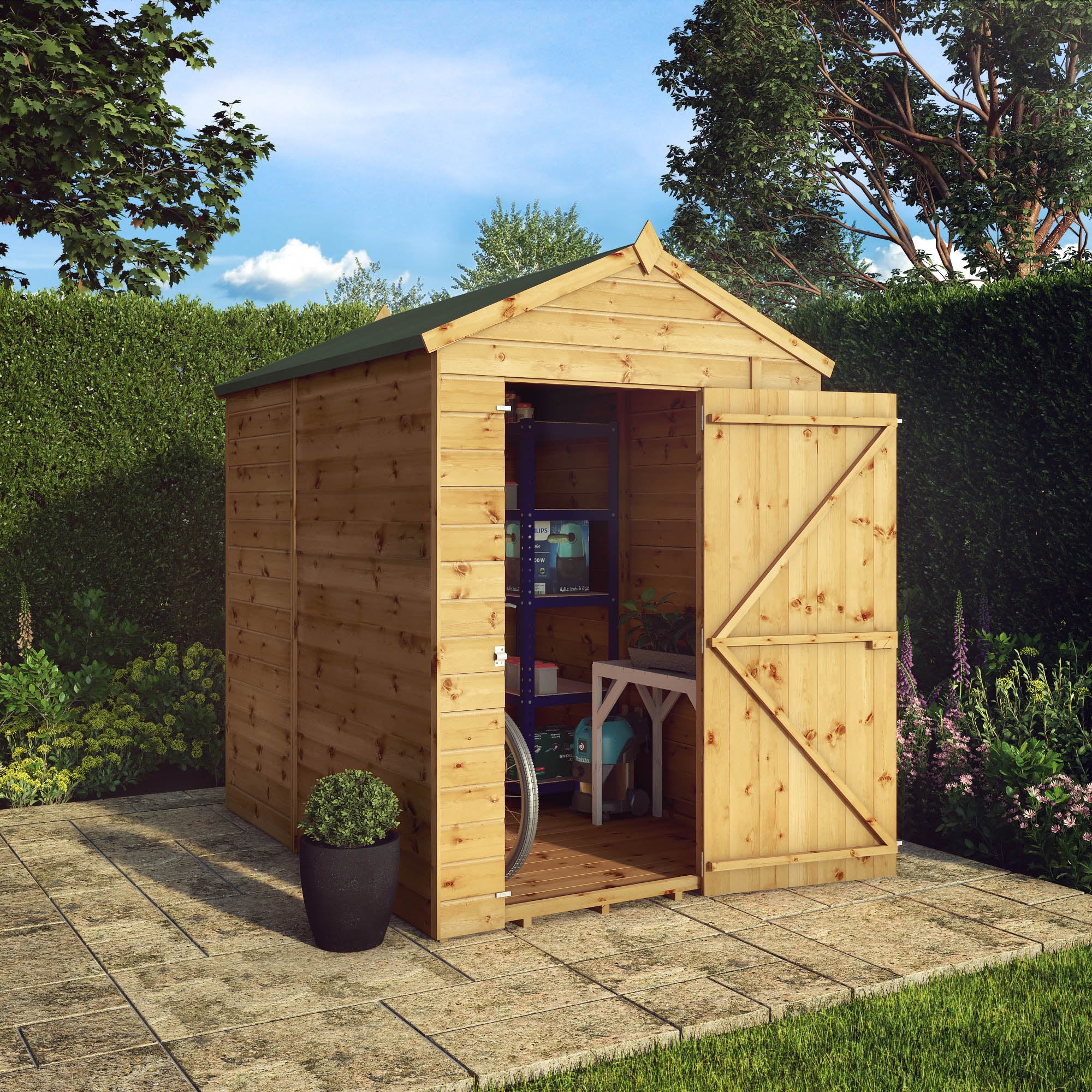 Mercia Shiplap Apex Windowless Shed (7x5) (SI-001-003-0162 - EAN 5029442006451)