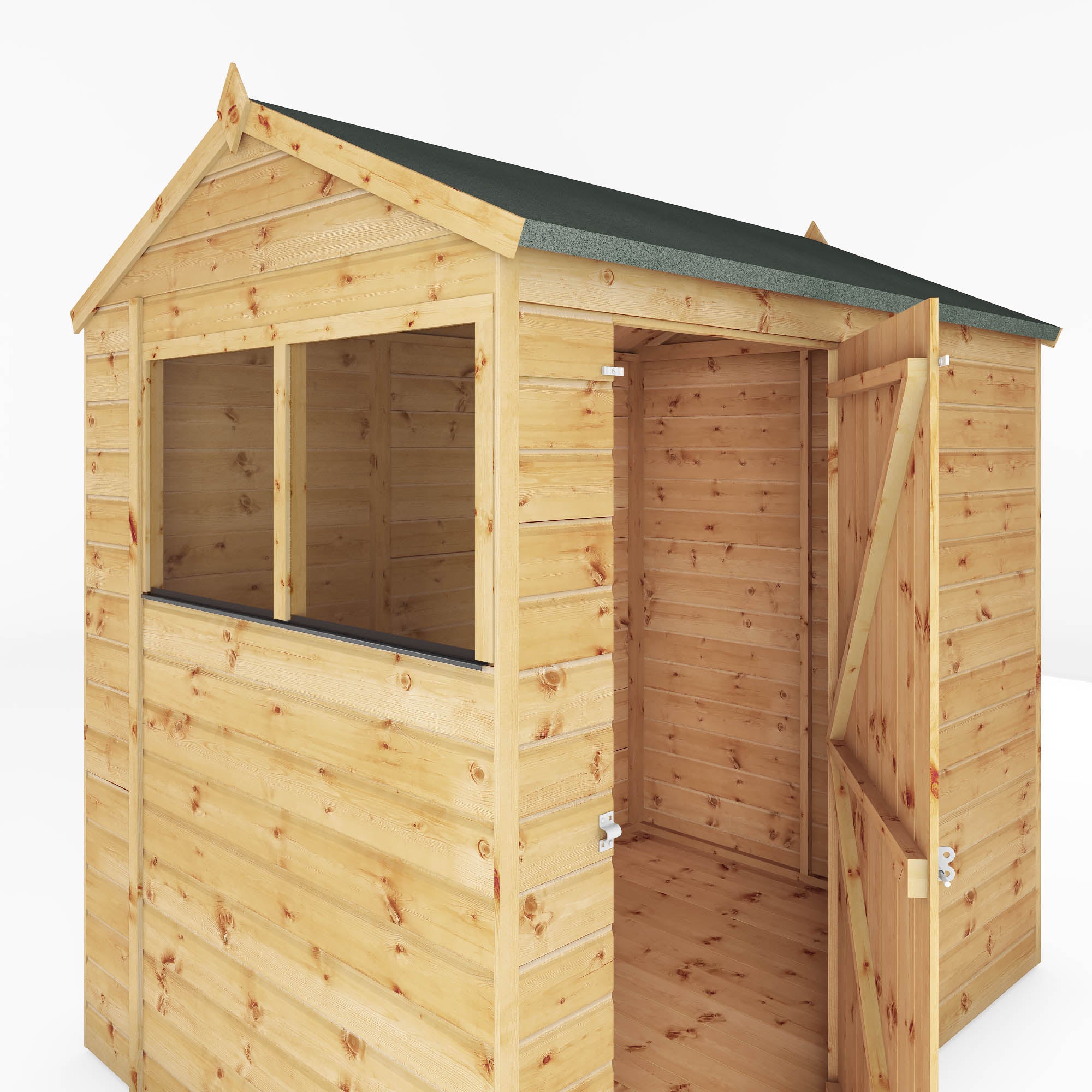 Mercia Shiplap Reverse Apex Shed (7x5) (SI-001-003-0161 - EAN 5029442006468)