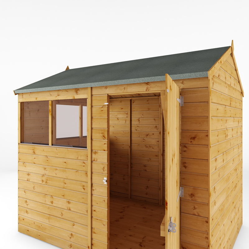 Mercia Shiplap Reverse Apex Shed (8x6) (SI-001-003-0163 - EAN 5029442006505)