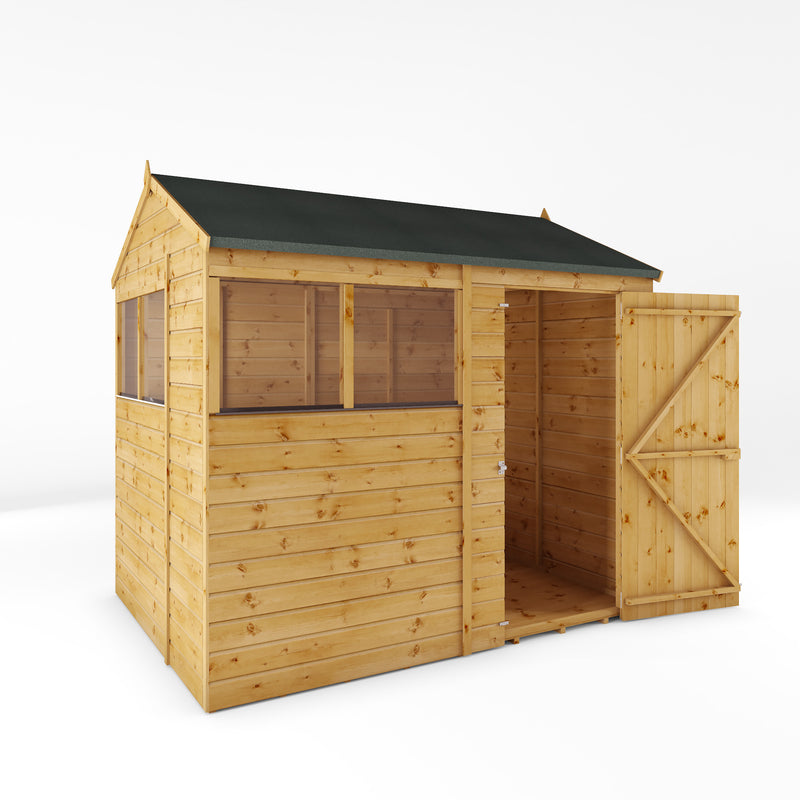 Mercia Shiplap Reverse Apex Shed (8x6) (SI-001-003-0163 - EAN 5029442006505)