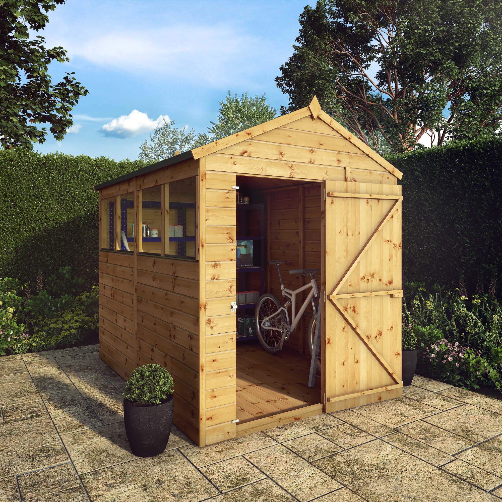 Mercia Shiplap Apex Shed (8x6) (SI-001-003-0163 - EAN 5029442006482)