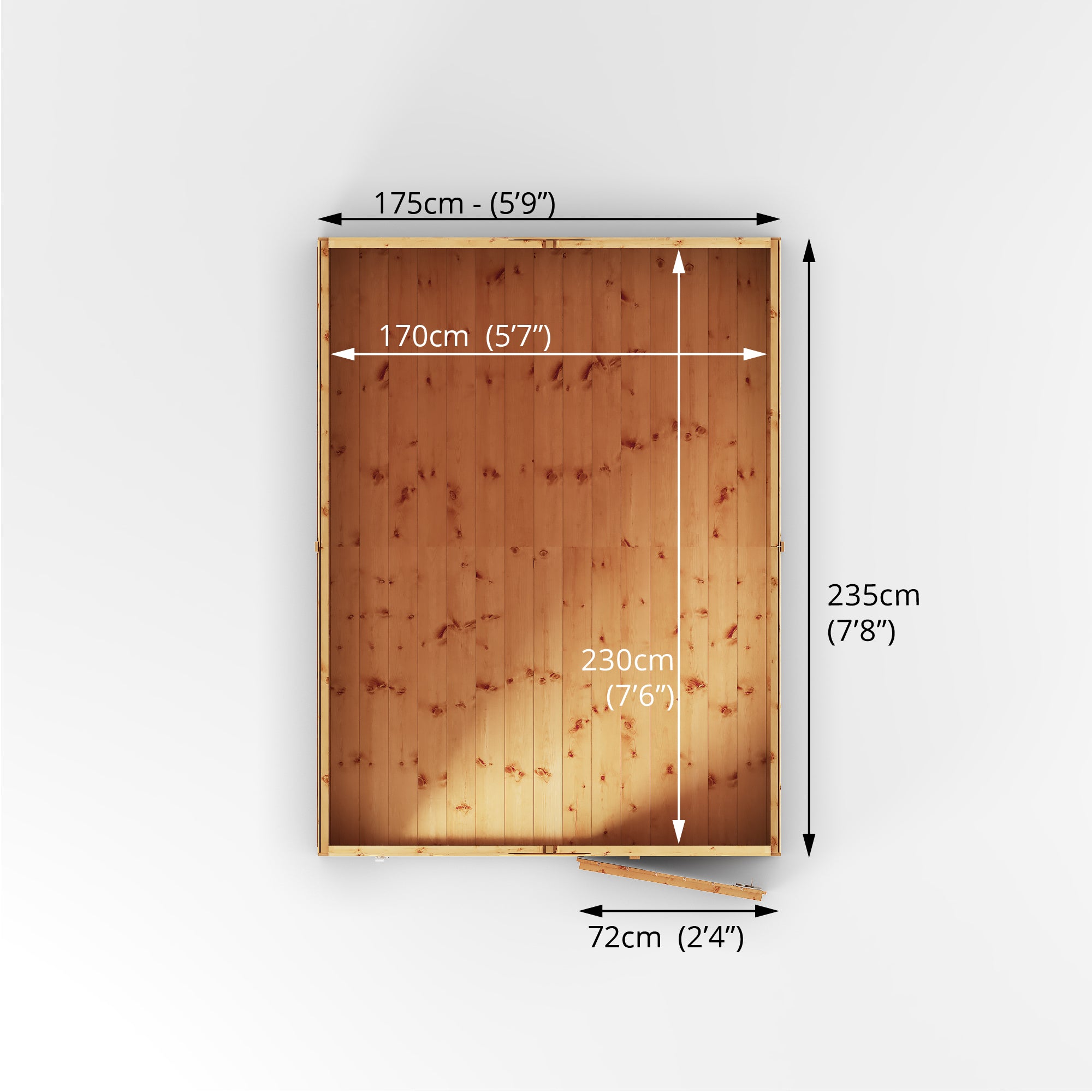 Mercia Shiplap Apex Shed (8x6) (SI-001-003-0163 - EAN 5029442006482)