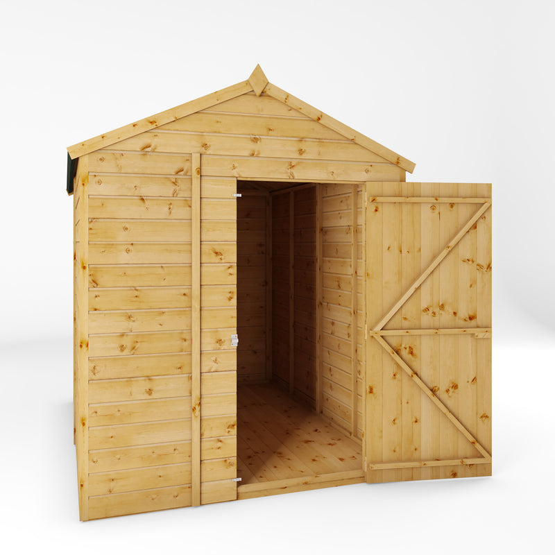 Mercia Shiplap Apex Windowless Shed (8x6) (SI-001-003-0164 - EAN 5029442006499)