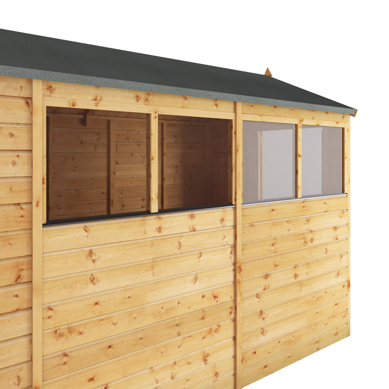 Mercia Shiplap Apex Shed (10x6) (SI-001-003-0165 - EAN 5029442006543)