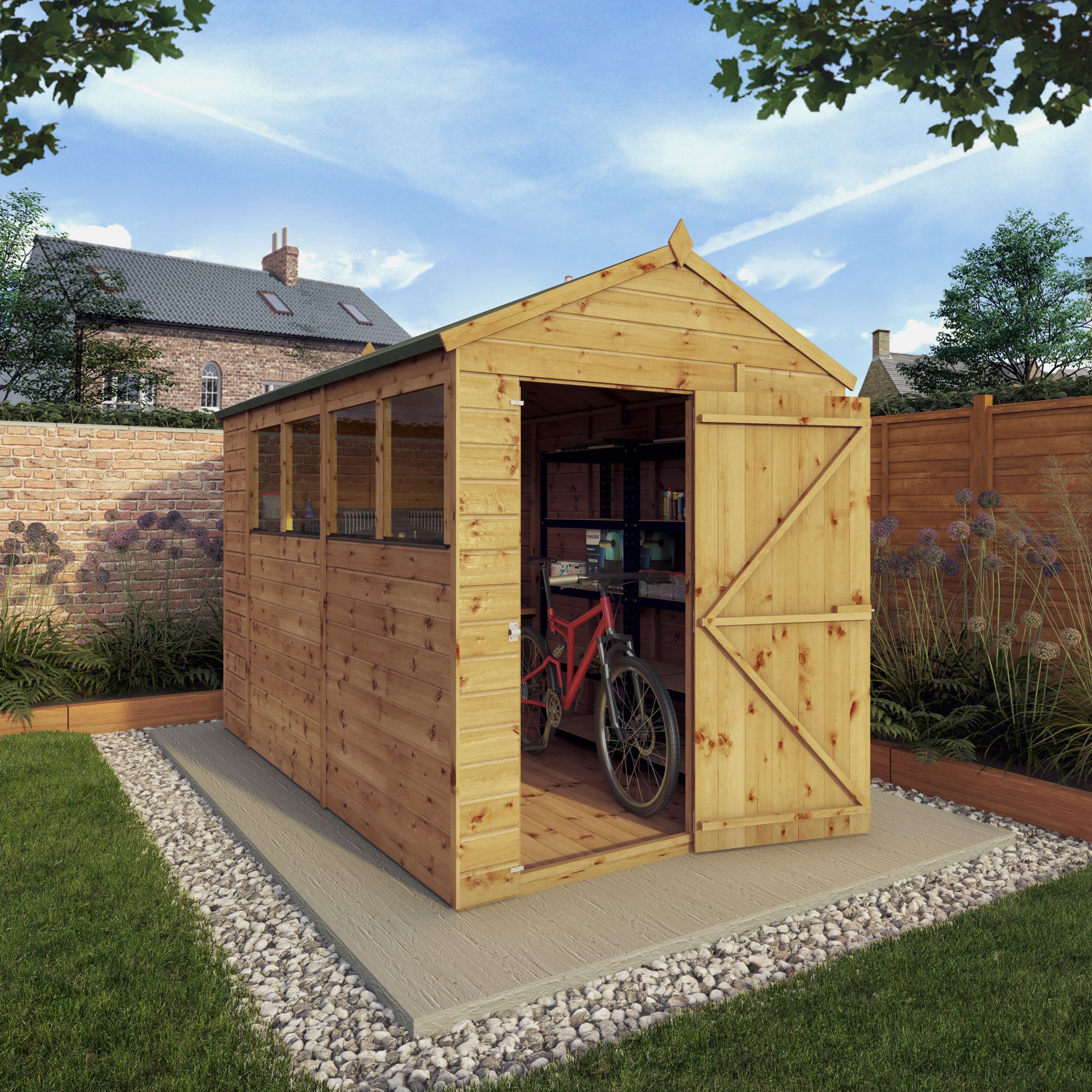 Mercia Shiplap Apex Shed (10x6) (SI-001-003-0165 - EAN 5029442006543)