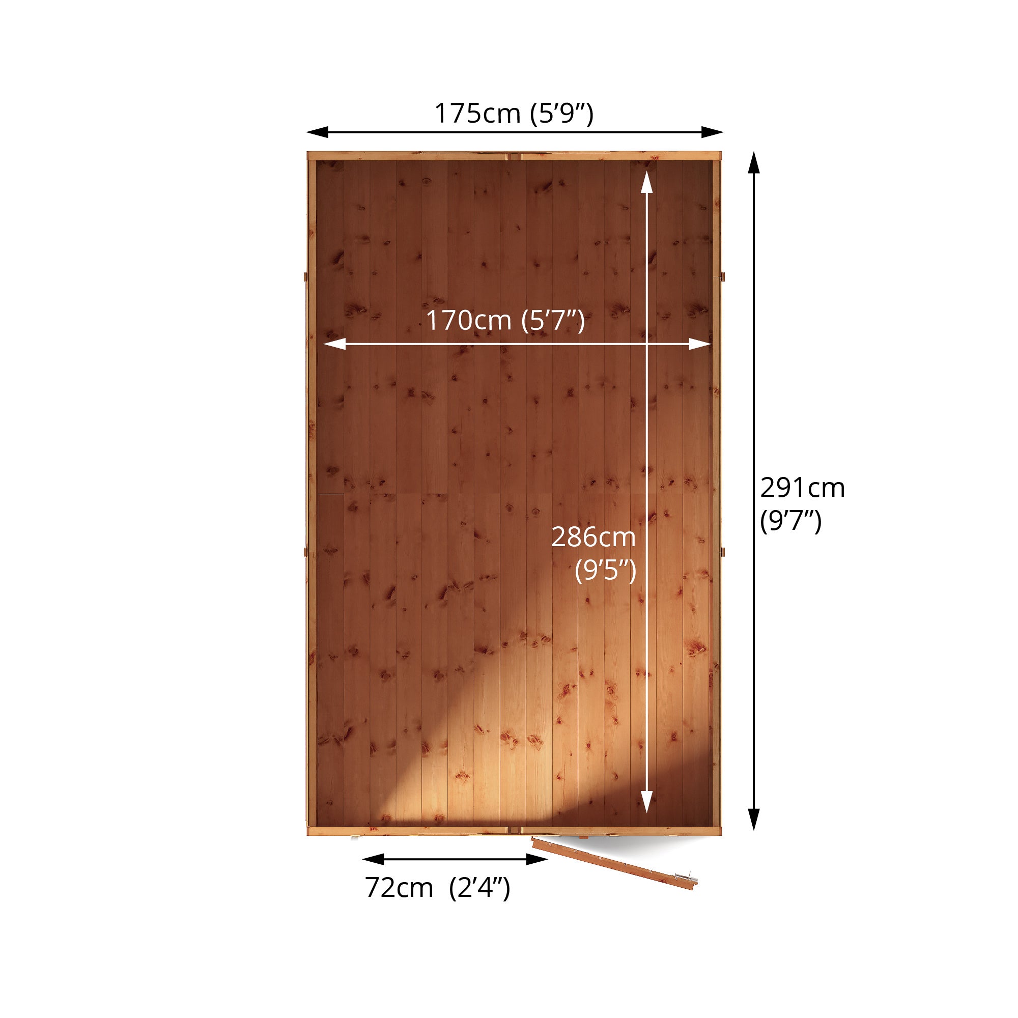 Mercia Shiplap Apex Shed (10x6) (SI-001-003-0165 - EAN 5029442006543)