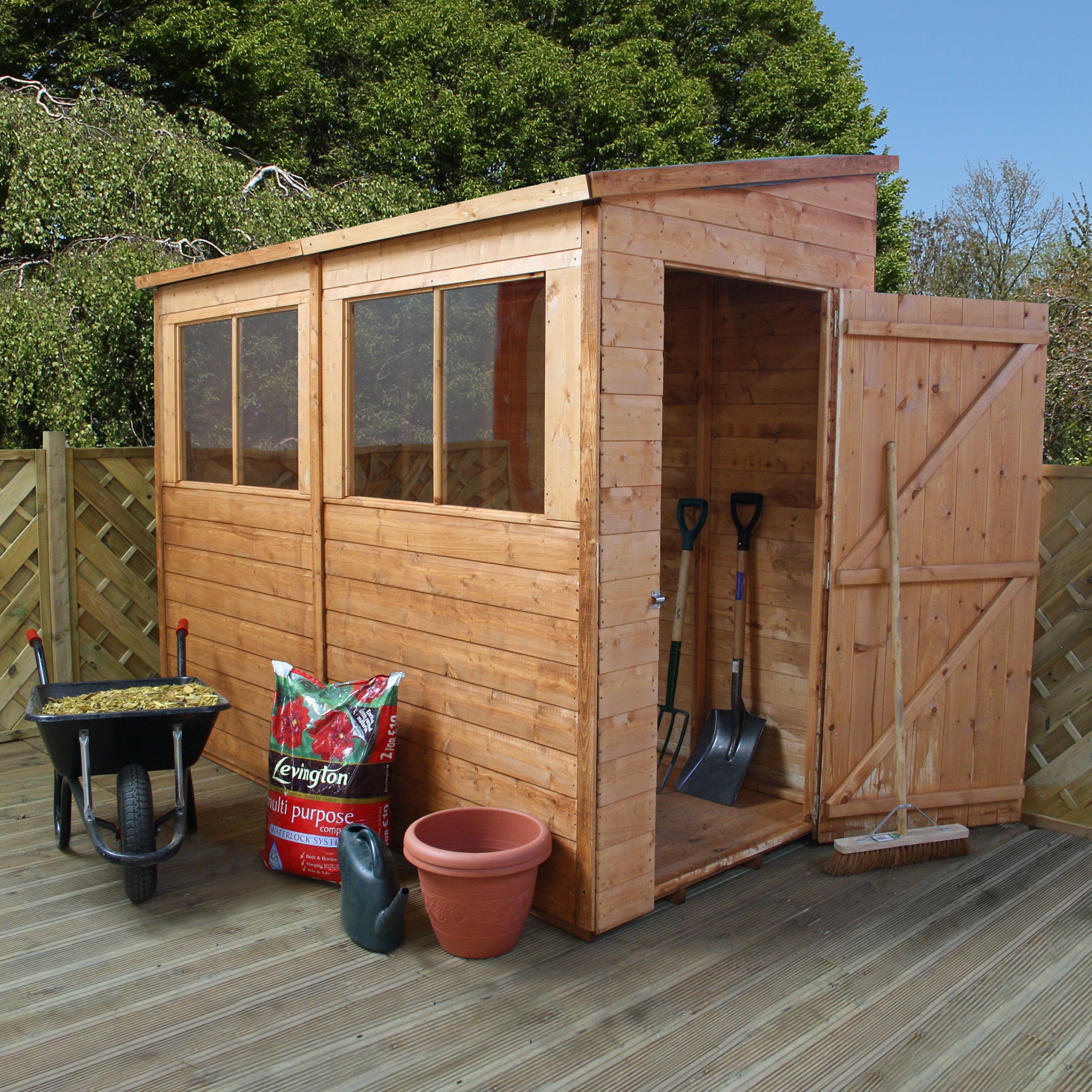 8x4 Mercia Premium Shiplap T&G Pent (SI-001-004-0028 - EAN 5029442075624) - Outside Store