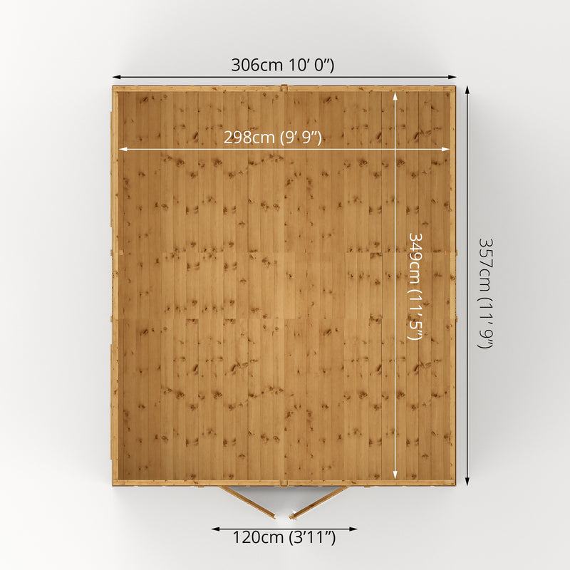 Mercia Premium Shiplap Apex Workshop (12x10) (SI-001-004-0096 - EAN 5029442006253)