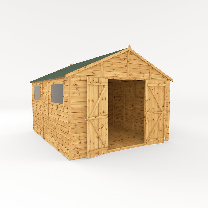 Mercia Premium Shiplap Apex Workshop (12x10) (SI-001-004-0096 - EAN 5029442006253)