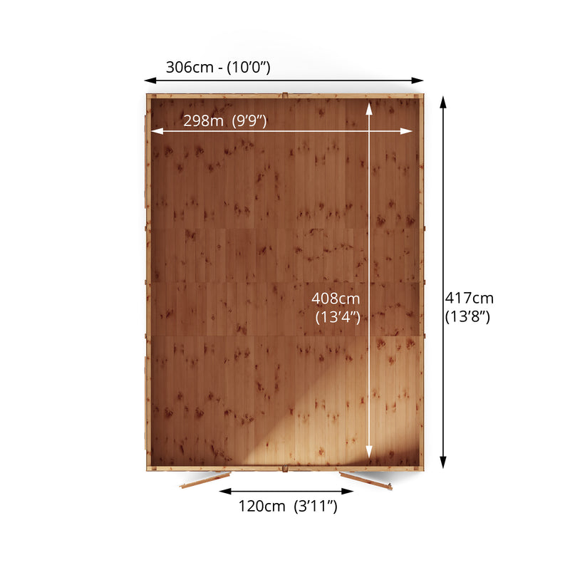 Mercia Premium Shiplap Apex Workshop (14x10) (SI-001-004-0097 - EAN 5029442006260)