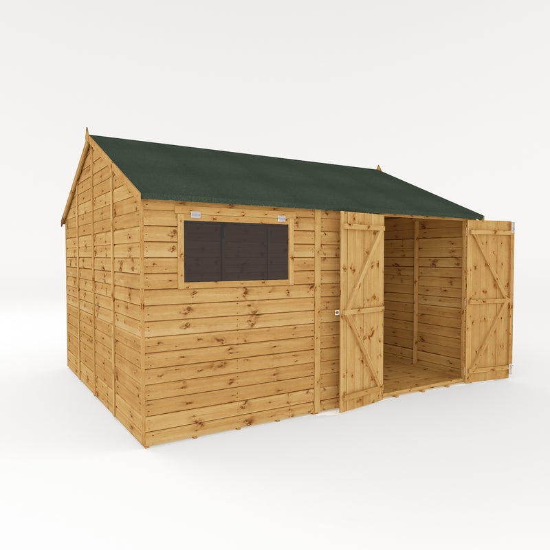 Mercia Premium Shiplap Reverse Apex Workshop (12x10) (SI-001-004-0111 - EAN 5029442006321)