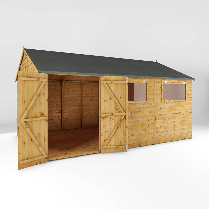 Mercia Premium Shiplap Reverse Apex Workshop (15x10) (SI-001-004-0113 - EAN 5029442006345)