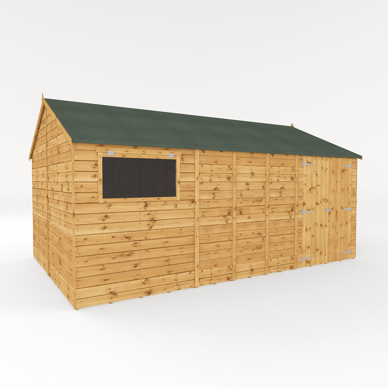 Mercia Premium Shiplap Reverse Apex Workshop (16x10) (SI-001-004-0114 - EAN 5029442006352)