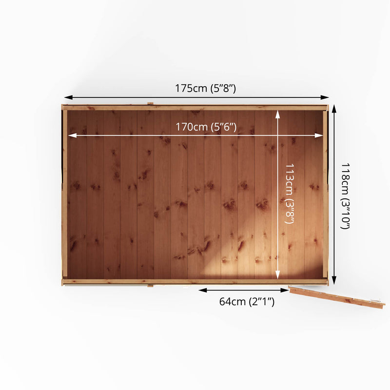 Mercia Shiplap Pent Shed (6x4) (SI-001-004-0124 - EAN 5029442006635)