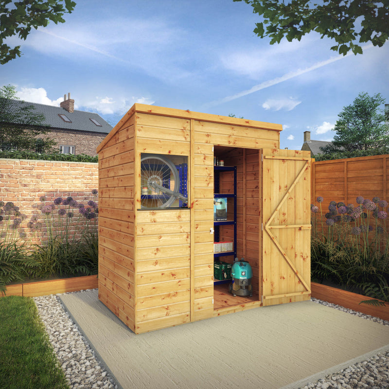 Mercia Shiplap Pent Shed (6x4) (SI-001-004-0124 - EAN 5029442006635)