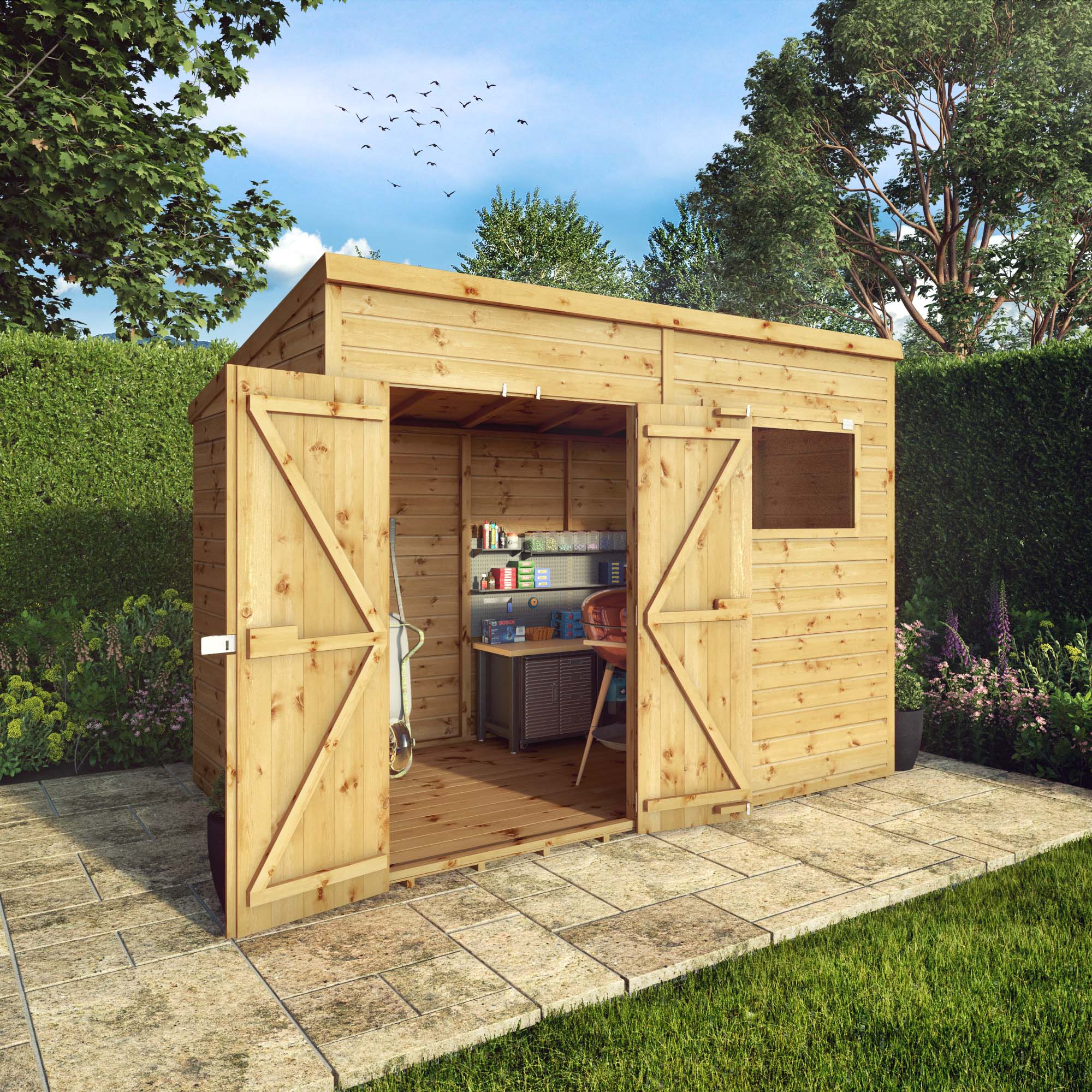 Mercia Premium Shiplap Pent Shed (10x6) (SI-001-004-0128 - EAN 5029442006185)