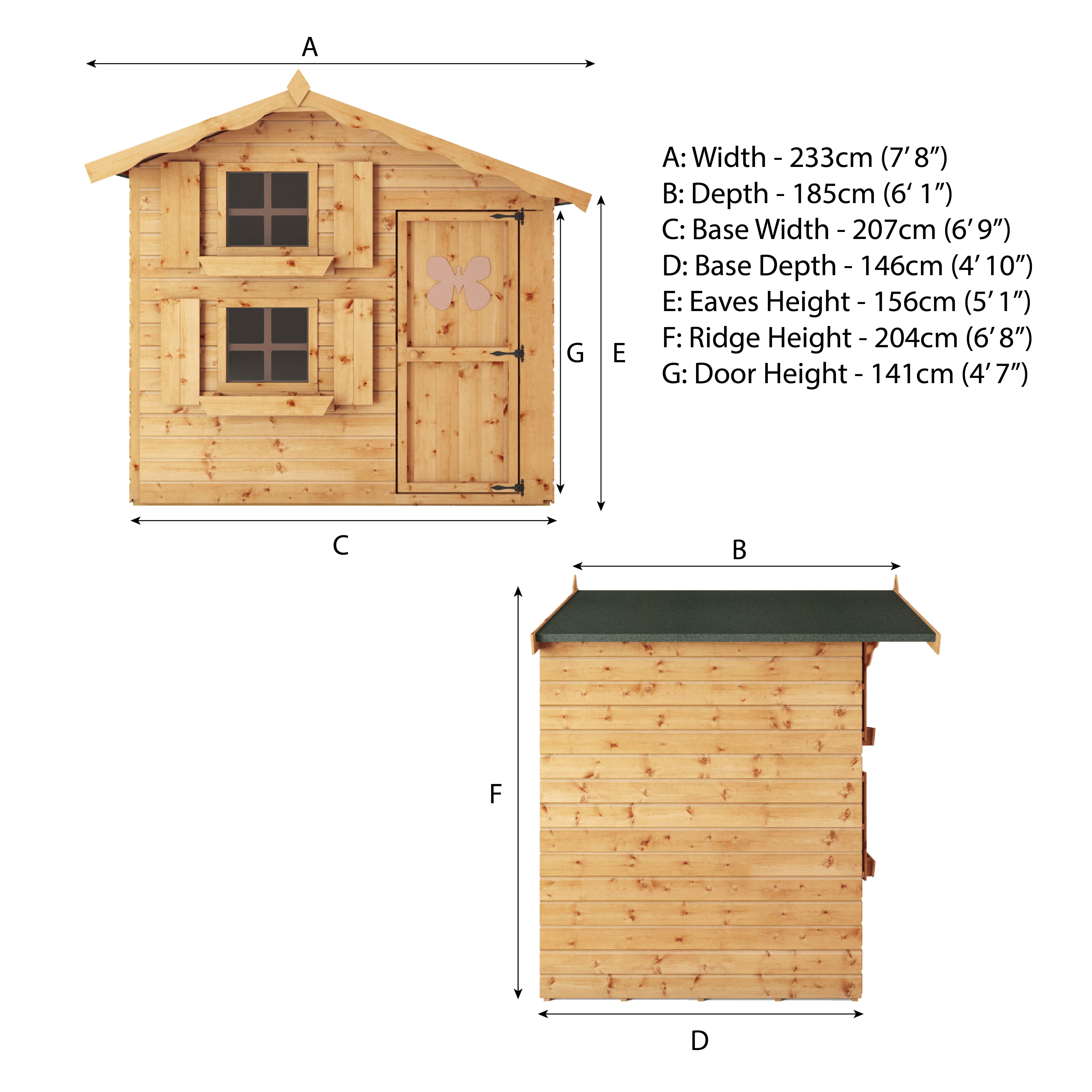 Mercia Double Storey Snowdrop Playhouse (7x5) (SI-002-001-0015 - EAN 5029442075808)