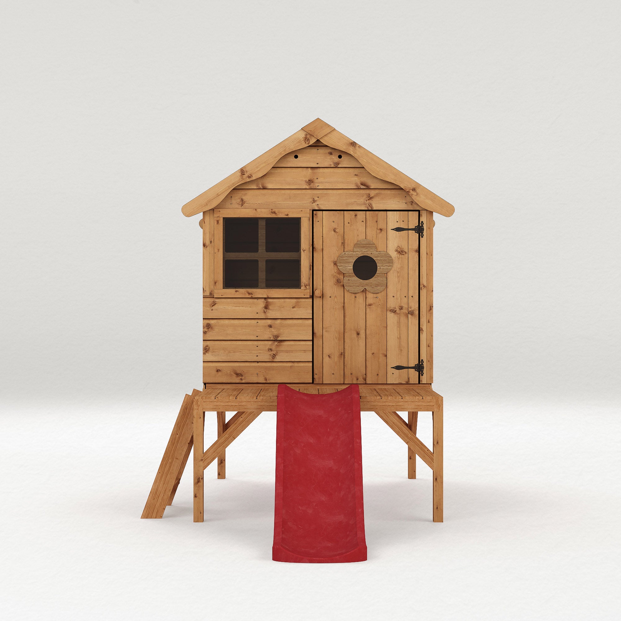 Mercia Snug Wooden Playhouse with Tower and Slide (SI-002-001-0040 - EAN 5029442080819)