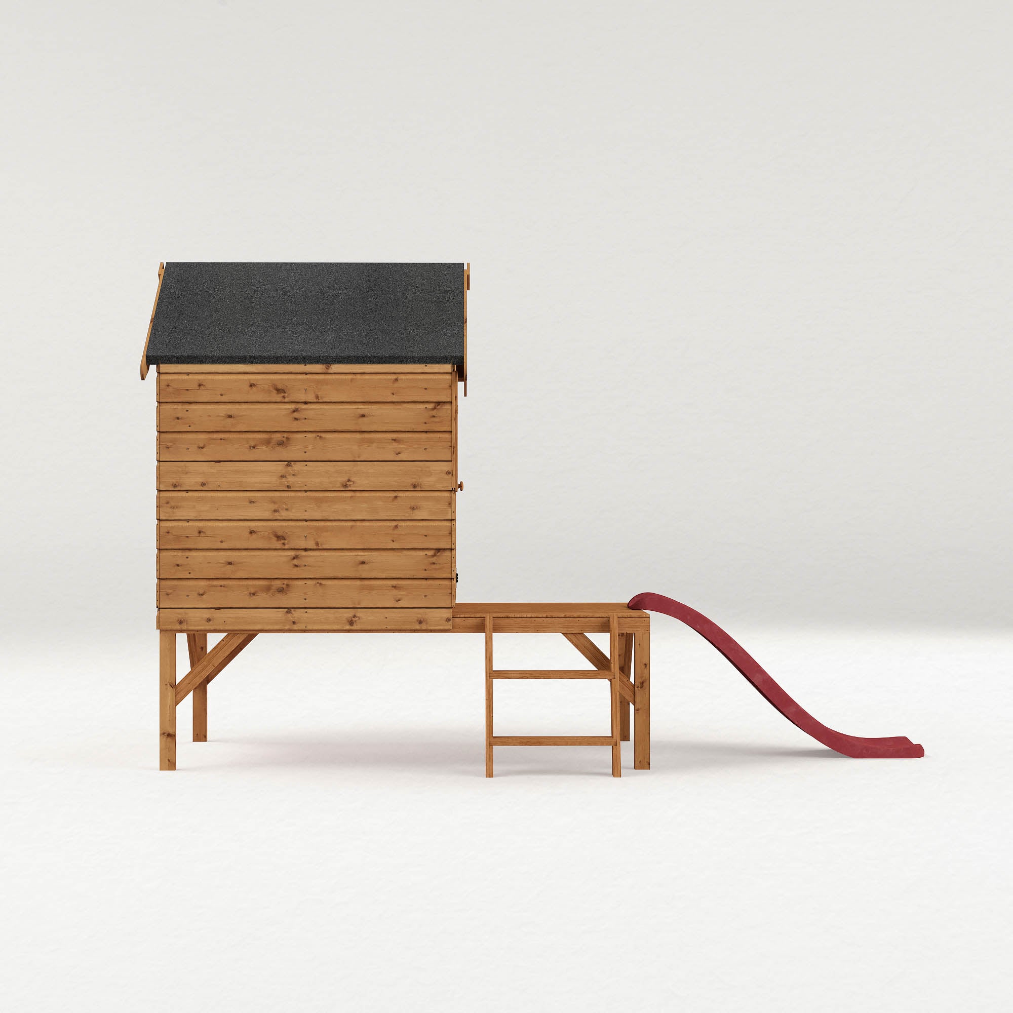 Mercia Snug Wooden Playhouse with Tower and Slide (SI-002-001-0040 - EAN 5029442080819)