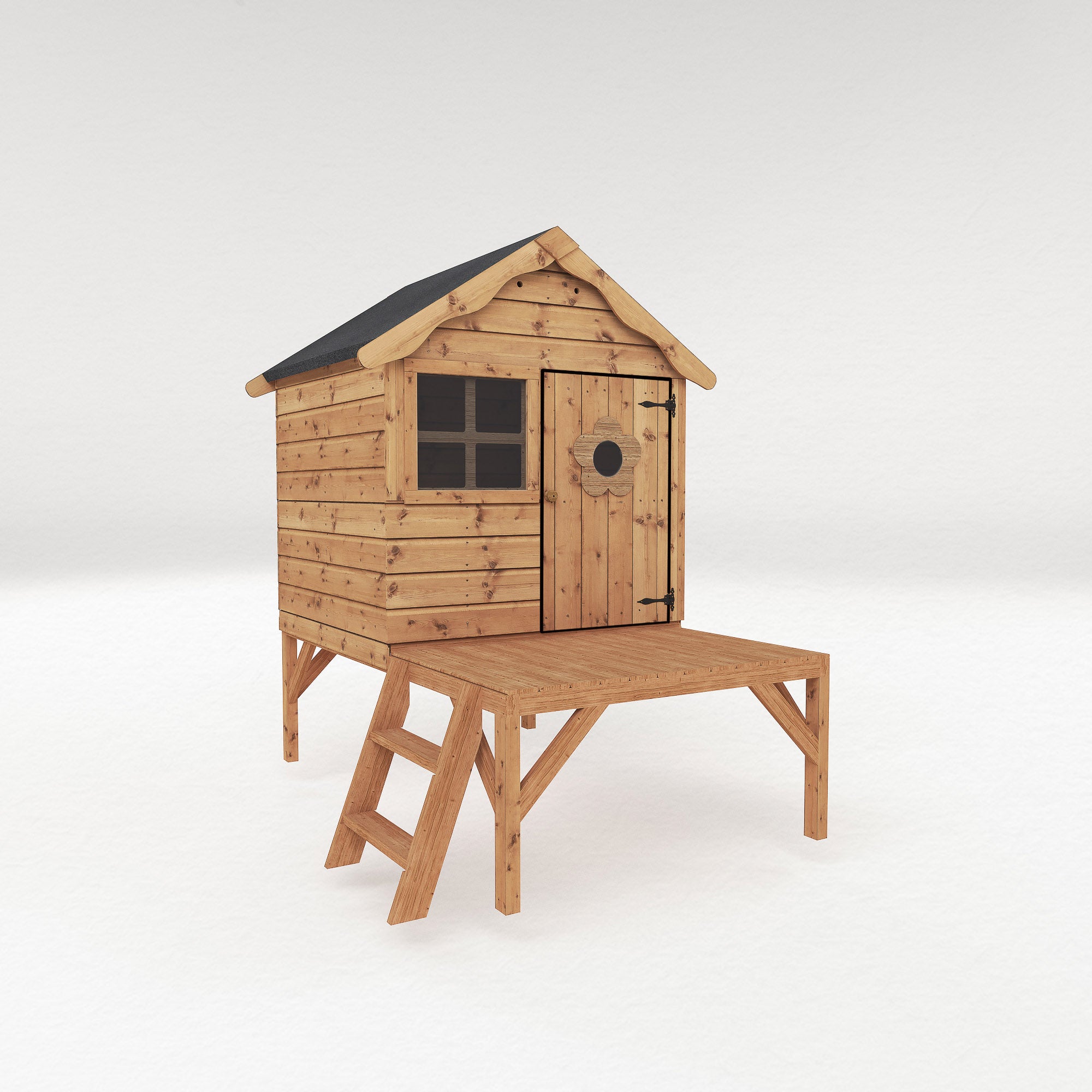 Mercia Snug Wooden Playhouse with Tower (SI-002-001-0043 - EAN 5029442081236)