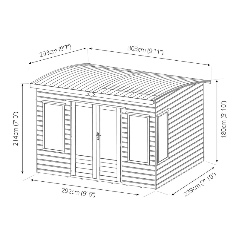 Mercia Helios Summerhouse (10x8) (SI-003-001-0009 - EAN 5029442073866)