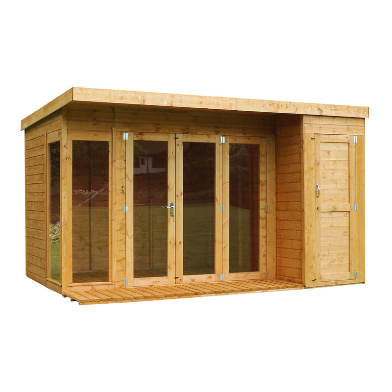 Mercia Contemporary Summerhouse with Side Shed (12x8) (SI-003-001-0039 - EAN 5029442076560)