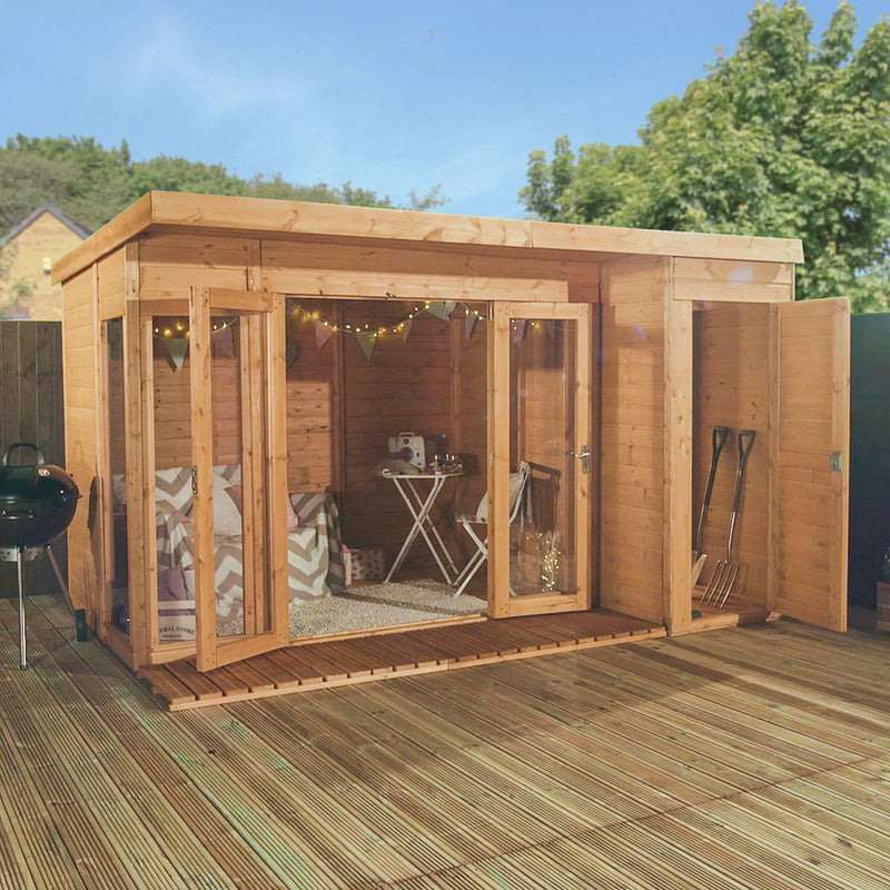 Mercia Contemporary Summerhouse with Side Shed (12x8) (SI-003-001-0039 - EAN 5029442076560)