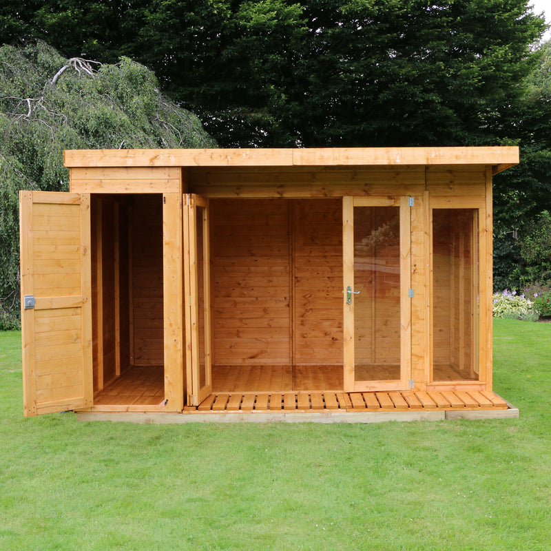 Mercia Contemporary Summerhouse with Side Shed (12x8) (SI-003-001-0039 - EAN 5029442076560)