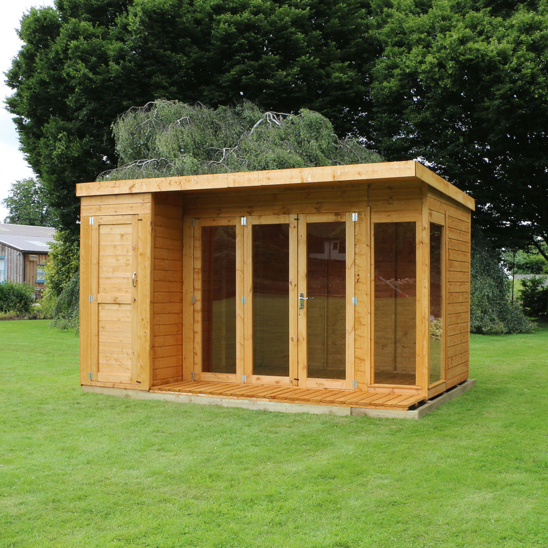 Mercia Contemporary Summerhouse with Side Shed (12x8) (SI-003-001-0039 - EAN 5029442076560)