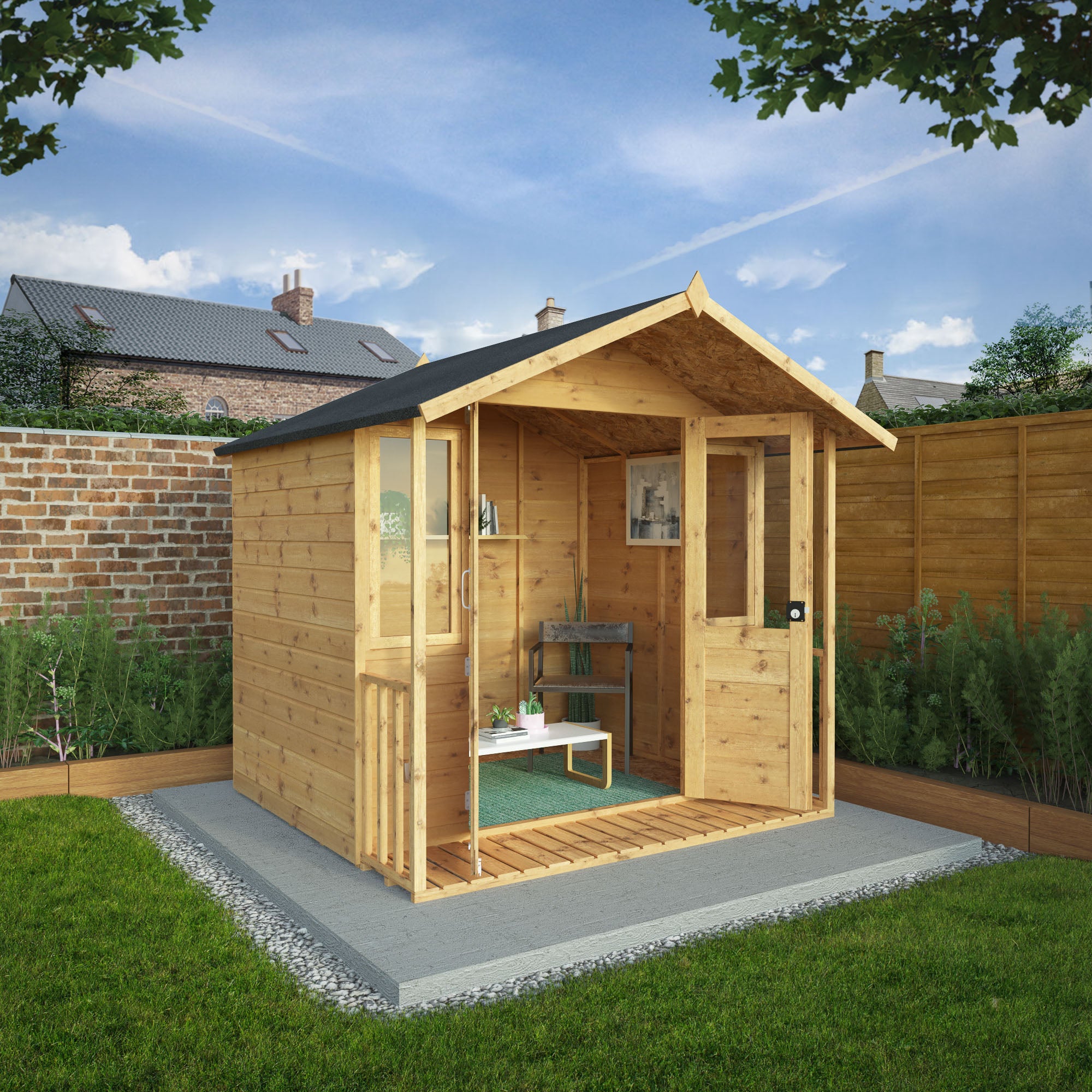 Mercia Bournemouth Wooden Summerhouse (7x7) (SI-003-001-0043 - EAN 5029442077871)