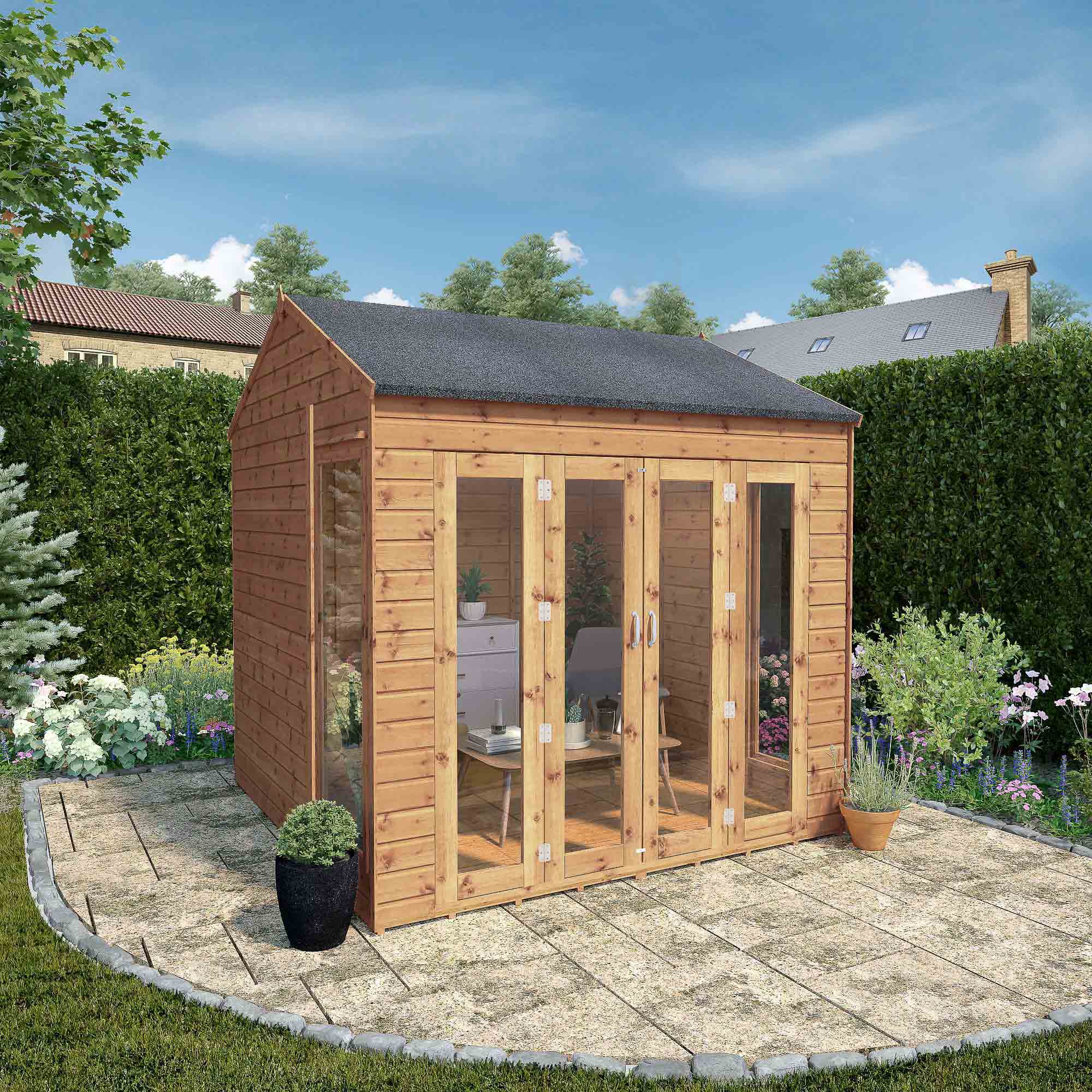 Mercia Vermont Wooden Summerhouse (8x8) (SI-003-001-0060 - EAN 5029442089720)