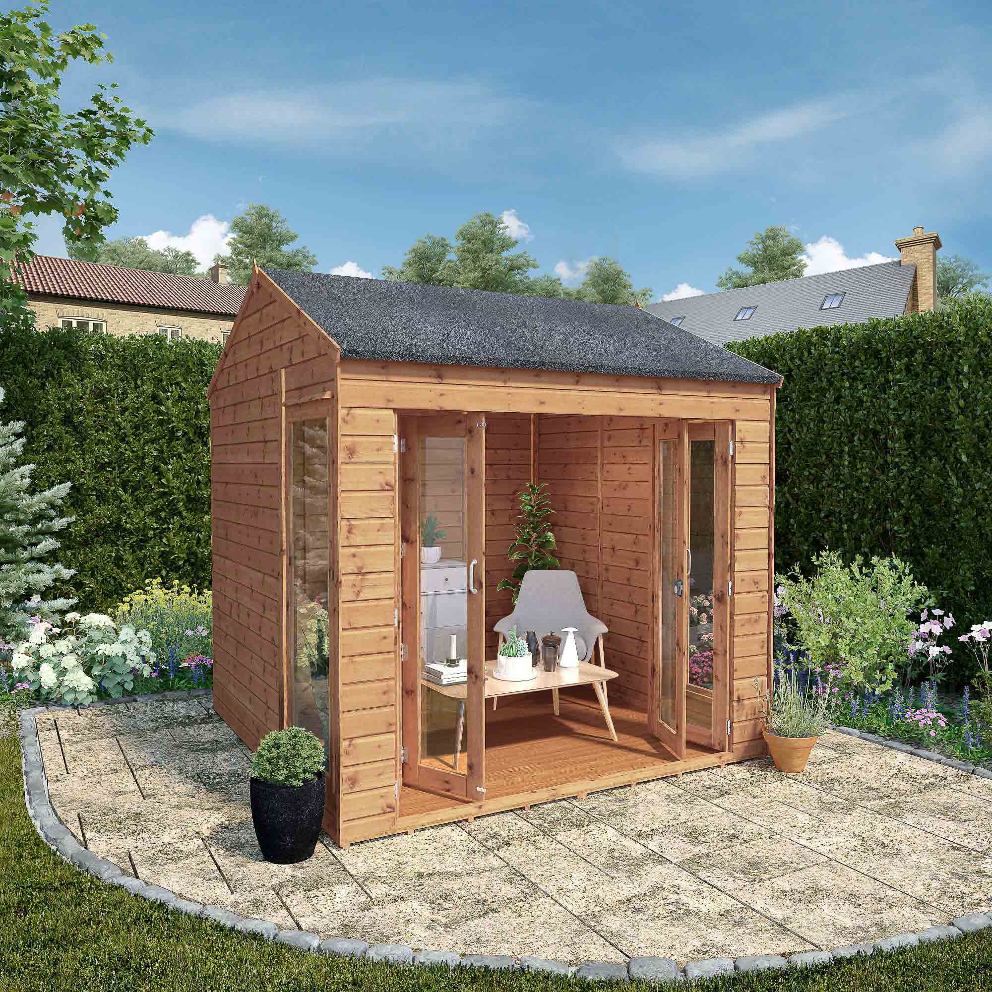 Mercia Vermont Wooden Summerhouse (8x8) (SI-003-001-0060 - EAN 5029442089720)