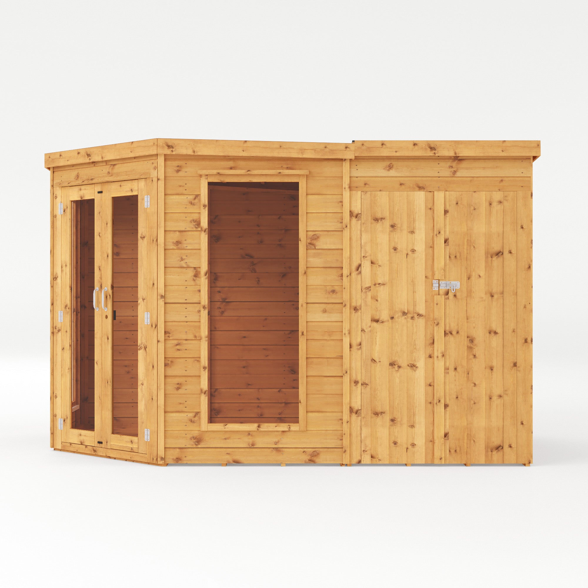 Mercia Premium Corner Summerhouse with Side Shed (11x7) (SI-003-001-0064 - EAN 5029442091006)