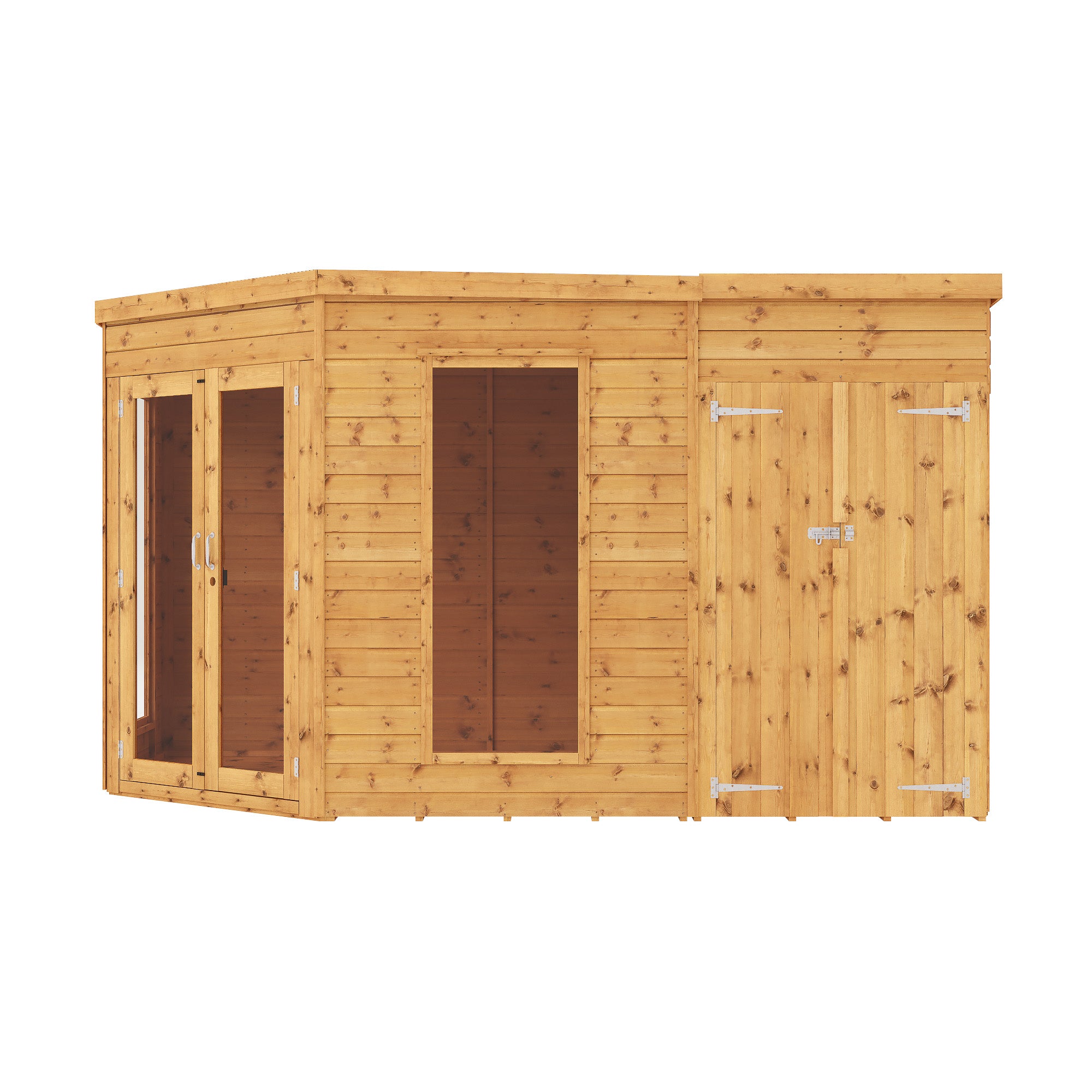 Mercia Premium Corner Summerhouse with Side Shed (8x12) (SI-003-001-0078 - EAN 5029442002569)