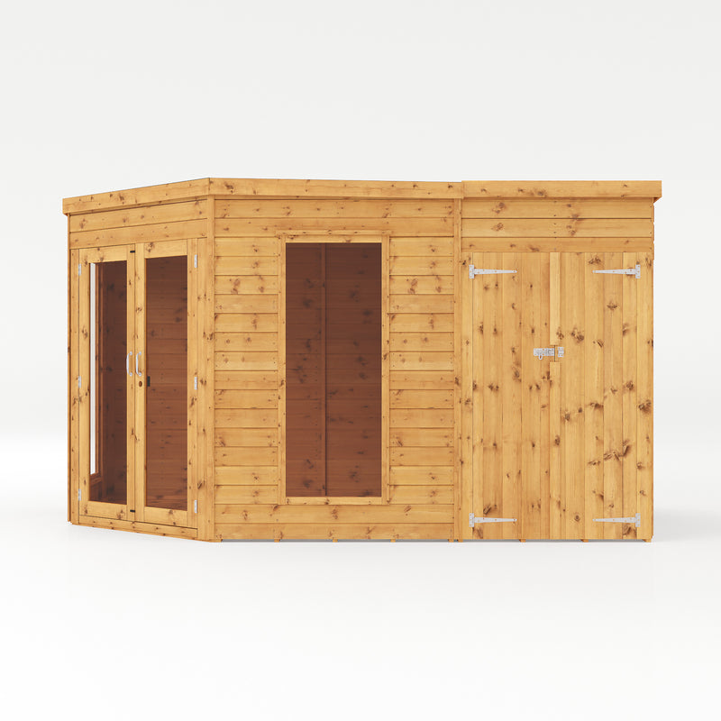 Mercia Premium Corner Summerhouse with Side Shed (8x12) (SI-003-001-0078 - EAN 5029442002569)