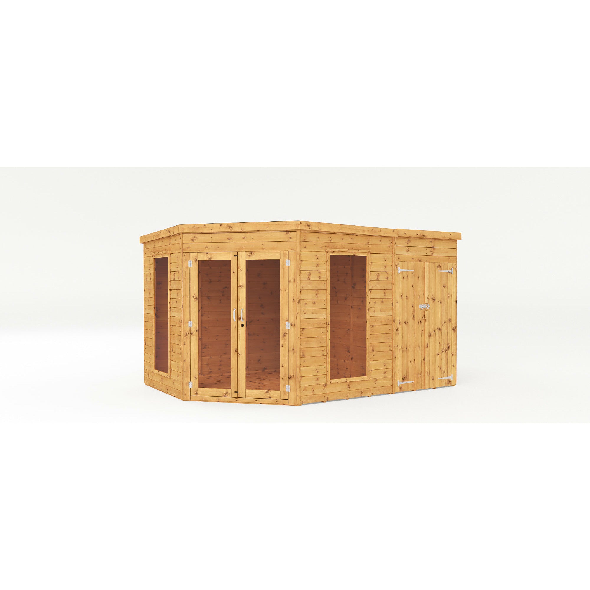 Mercia Premium Corner Summerhouse with Side Shed (8x12) (SI-003-001-0078 - EAN 5029442002569)