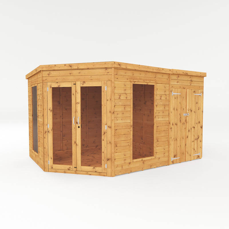 Mercia Premium Corner Summerhouse with Side Shed (8x12) (SI-003-001-0078 - EAN 5029442002569)