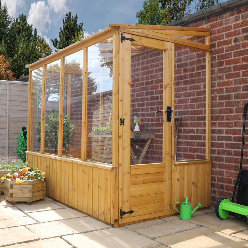 Mercia Lean-to Pent Wooden Greenhouse (8x4) (SI-004-001-0005 - EAN 5029442076096)