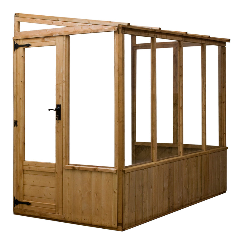 Mercia Lean-to Pent Wooden Greenhouse (8x4) (SI-004-001-0005 - EAN 5029442076096)