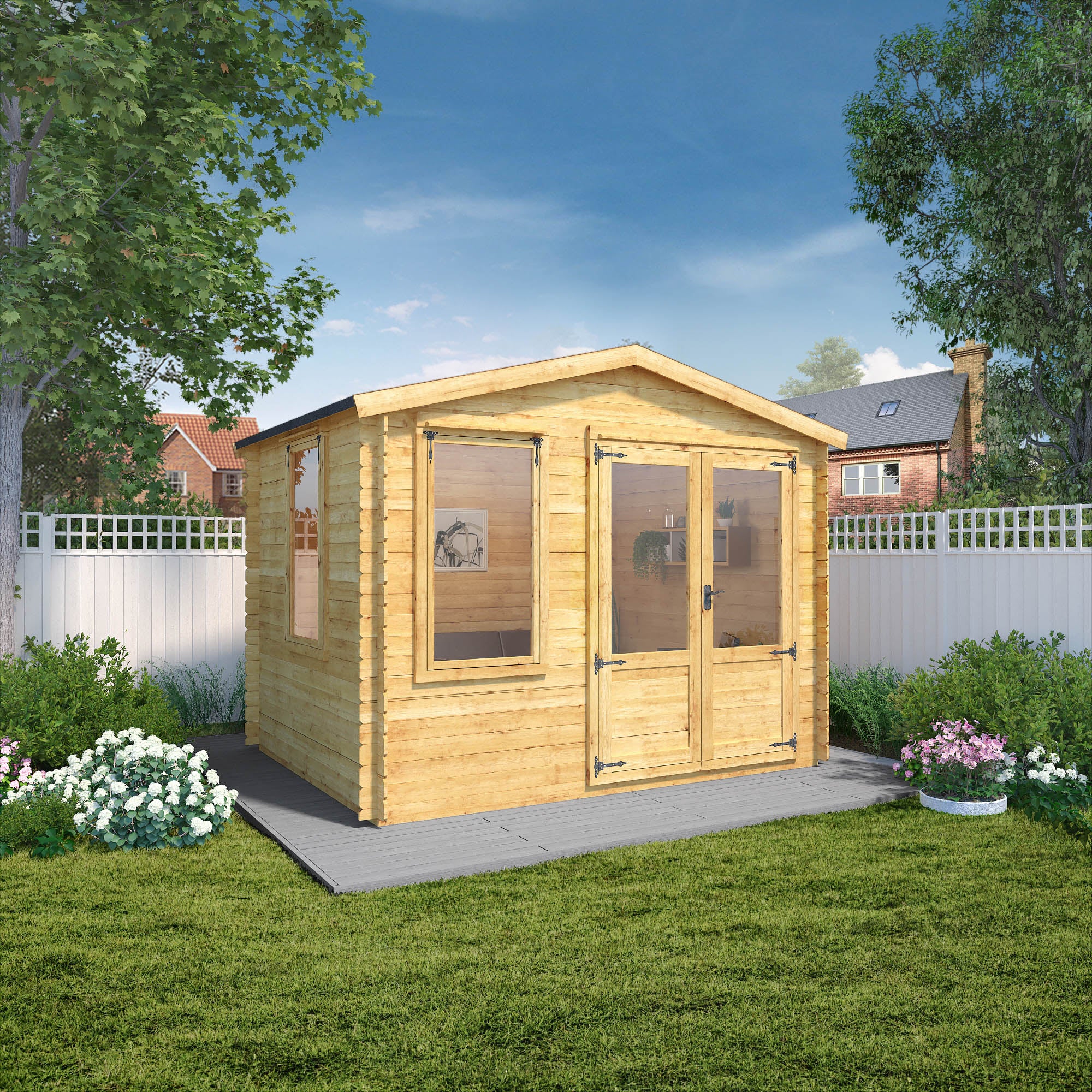 Mercia 19mm Log Cabin (10x8) (3.3m x 2.6m) (SI-006-001-0021 - EAN 5029442078595)