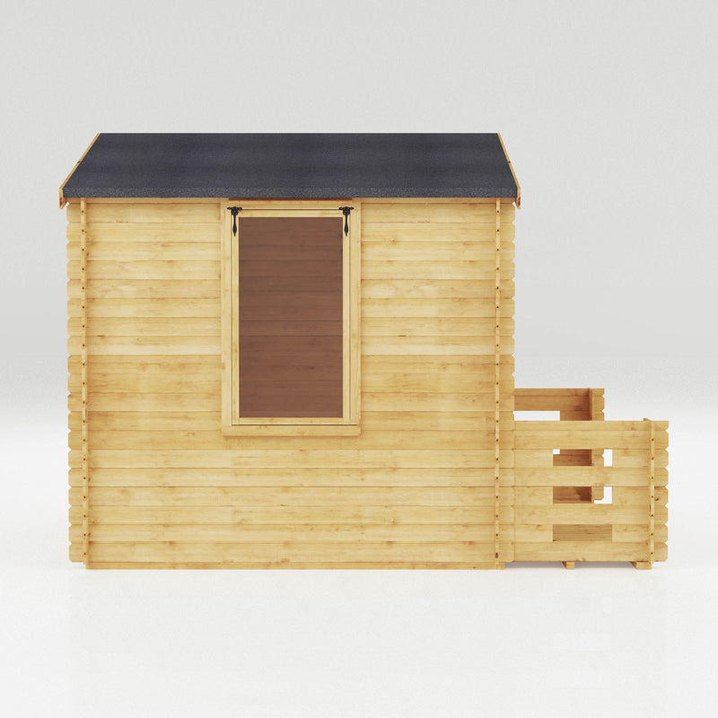 Mercia 19mm Log Cabin with Veranda (11x11) (3.3m x 3.4m) (SI-006-001-0023 - EAN 5029442078571)