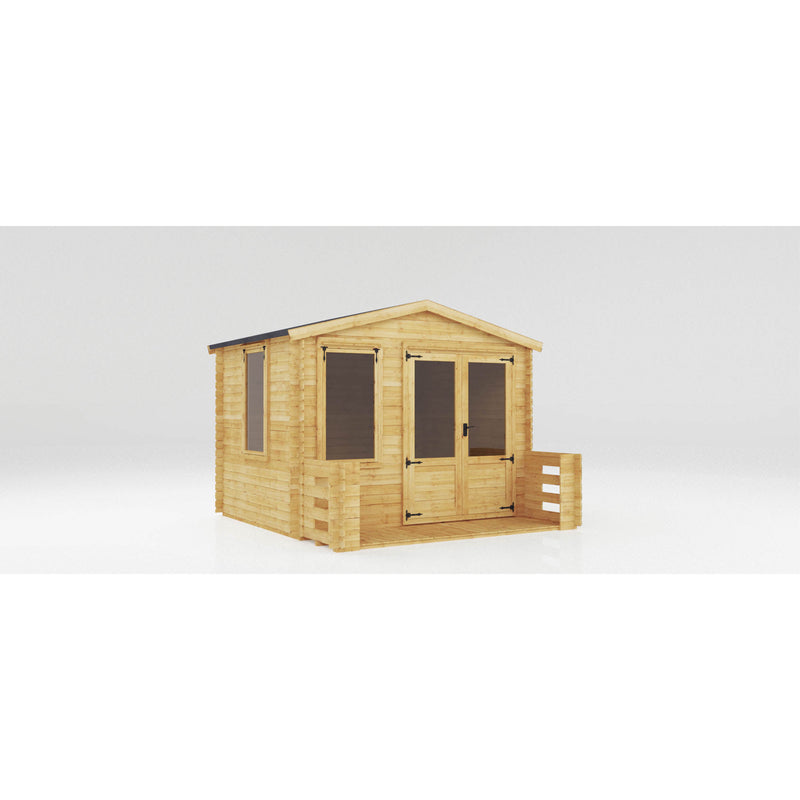 Mercia 19mm Log Cabin with Veranda (11x11) (3.3m x 3.4m) (SI-006-001-0023 - EAN 5029442078571)