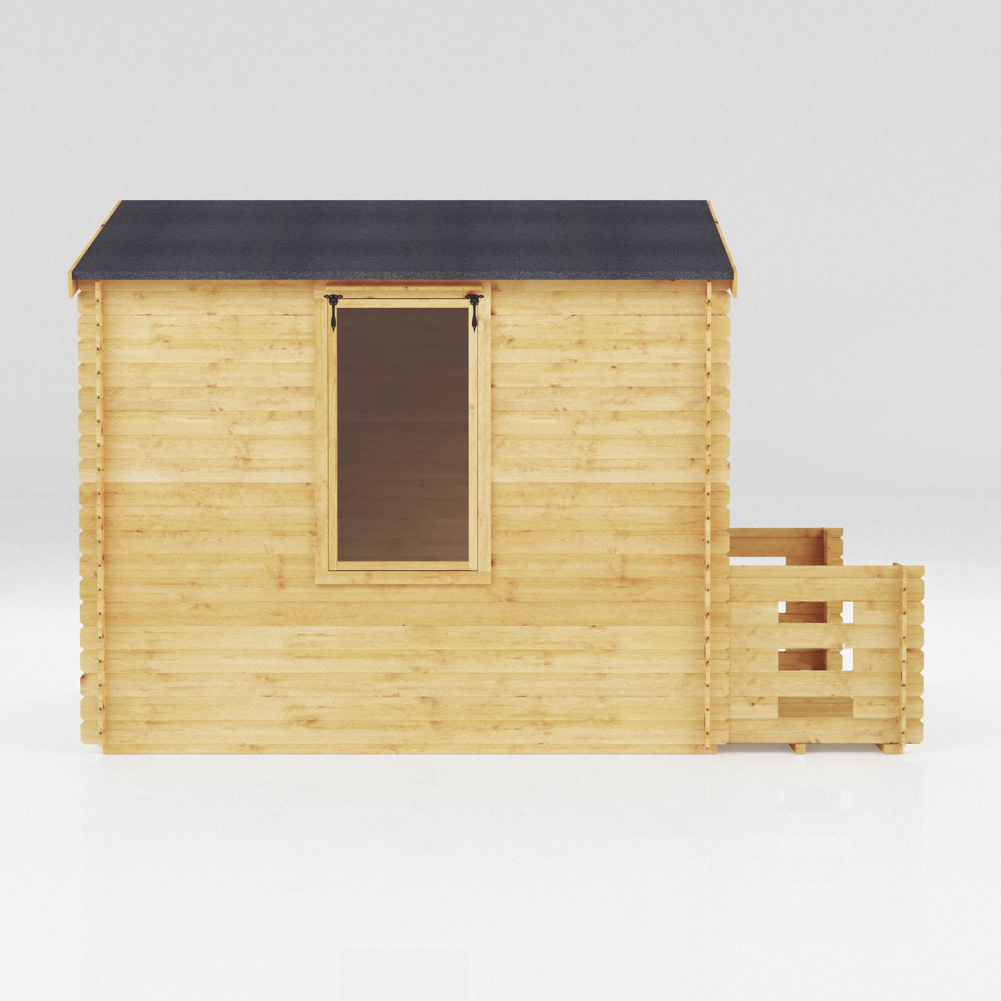 Mercia 19mm Log Cabin with Veranda (11x12) (3.3m x 3.7m) (SI-006-001-0024 - EAN 5029442078687)