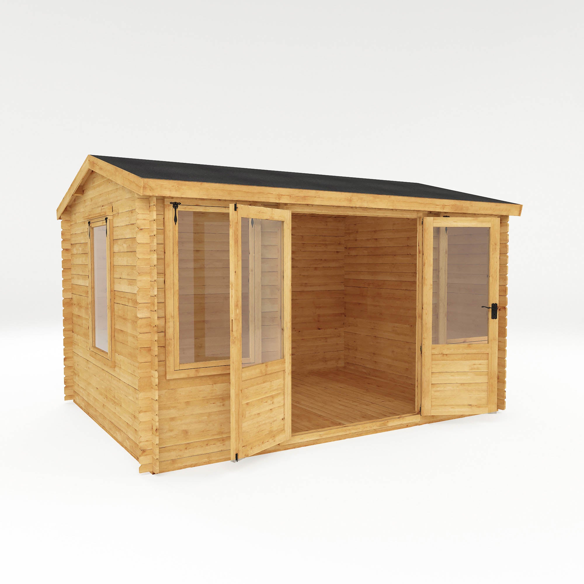 Mercia 19mm Reverse Apex Log Cabin (13x10) (4m x 3m) (SI-006-001-0025 - EAN 5029442088419)